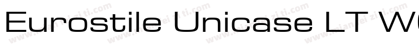 Eurostile Unicase LT W05 Rg Regular字体转换